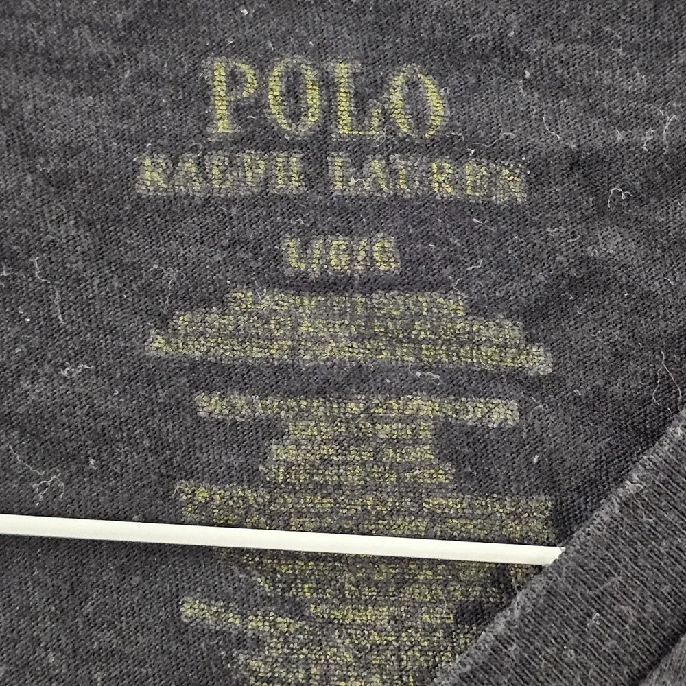 Polo Ralph Lauren Black Short Sleeve Classic Fit V-Neck T-Shirt Men's L